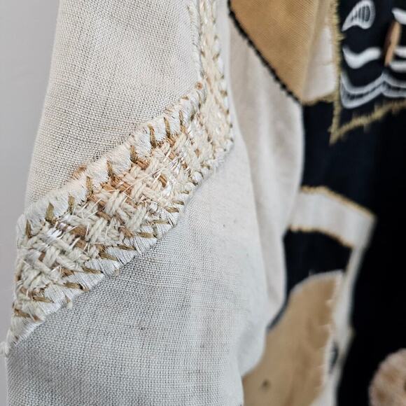 Vintage Allure Blazer Womens Size 1X Black 3D Animal Print 90s Art To Wear Boho - Picture 6 of 12